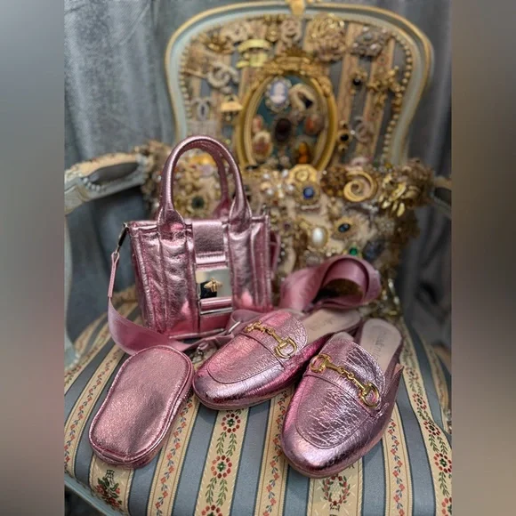 Pink Denim Jumpsuit - Picture 5 of 6